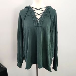 NWT Aerie Oversized Hooded Shirt